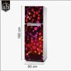 AH Decals Vinyl Flowers Fridge Sticker, 23.62 x 62.99 Inches, Multicolour view 2