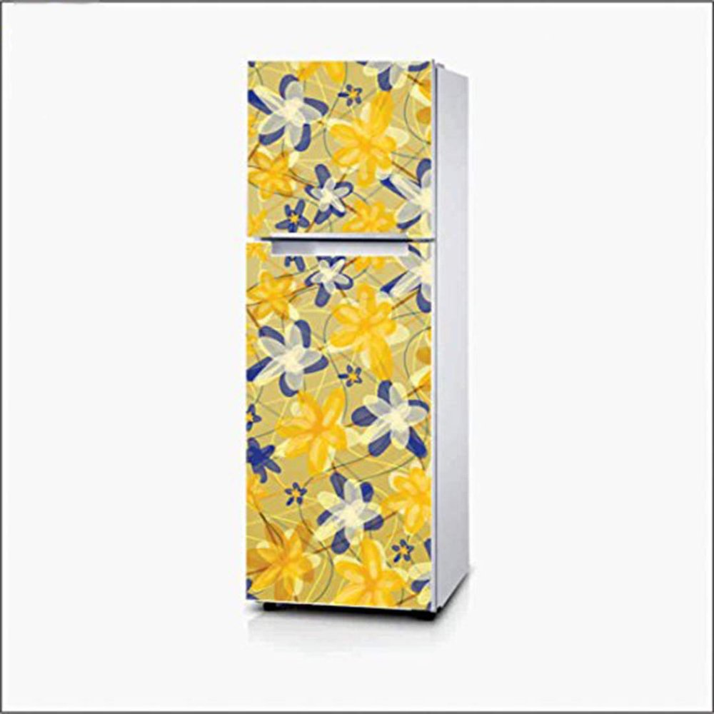 AH Decals Vinyl Wall Fridge Sticker, 23.62 x 0 x 62.99 Inches, Yellow