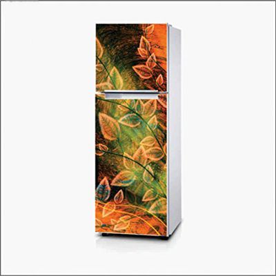 AH Decals Vinyl Vector Leaf Wall Fridge Sticker, 23.62 x 0 x 62.99 Inches, Multicolour