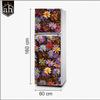 AH Decals Vinyl Flowers Fridge Sticker, 23.62 x 62.99 Inches, Multicolour view 2