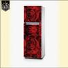 AH Decals Vinyl Rose Wall Fridge Sticker, 23.62 x 0 x 62.99 Inches, Red, Botanical view 3