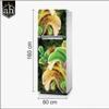 AH Decals Vinyl Flowers Fridge Sticker, 23.62 x 62.99 Inches, Multicolour view 2