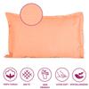 Trance Home Linen 200 TC100% Cotton Large Size 20x30 inch Satin Stripe Pillow Covers | Pillow Cases | Set of 2 Piece Pillow Covers only |Large Size (Peach, 20 X 30 inch) view 2