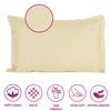 Trance Home Linen 200 TC 100% Cotton Large Size 20x30 inch Satin Stripe Pillow Covers | Pillow Cases | Set of 2 Piece Pillow Covers only |Large Size (Ivory, 20 X 30 inch) view 2