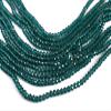 The Design Cart Teal Transparent Tyre/Rondelle Faceted Crystal Beads (4 mm) 1 String for ? Jewellery Making, Beading, Arts and Crafts and Embroidery. view 1