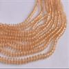 The Design Cart Champagne Golden Transparent Tyre/Rondelle Shaped Crystal Beads (2 mm) 1 Line for ? Jewellery Making, Beading, Arts and Crafts and Embroidery. view 1