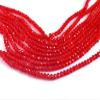 The Design Cart Red Transparent Tyre/Rondelle Faceted Crystal Beads (2 mm) (1 String) for Jewellery Making, Beading, Embroidery, Art and Craft view 1