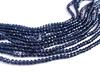 The Design Cart Navy Blue Transparent Tyre/Rondelle Faceted Crystal Beads (14 mm) (1 String) for Jewellery Making, Beading, Embroidery, Art and Craft view 1