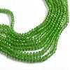 The Design Cart Green Transparent Tyre/Rondelle Faceted Crystal Beads (4 mm) (1 String) for Jewellery Making, Beading, Embroidery, Art and Craft view 1