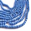 The Design Cart Sapphire/Light Blue Opaque Tyre/Rondelle Faceted Crystal Beads (2 mm) (1 String) for Jewellery Making, Beading, Embroidery, Art and Craft view 1