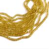 The Design Cart Yellow/Lemon Transparent Tyre/Rondelle Faceted Crystal Beads (2 mm) 1 String for ? Jewellery Making, Beading, Embroidery, Art and Craft view 1