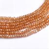 The Design Cart Champagne Golden Rainbow Tyre/Rondelle Faceted Crystal Beads (4 mm) (1 String) for Jewellery Making, Beading, Embroidery, Art and Craft view 1