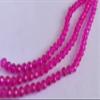 The Design Cart Pink Transparent Tyre/Rondelle Shaped Crystal Beads (4 mm) 1 Line for Jewellery Making, Beading, Arts and Crafts and Embroidery. view 1