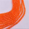 The Design Cart Orange Transparent Tyre/Rondelle Shaped Crystal Beads (2 mm) 1 Line for Jewellery Making, Beading, Arts and Crafts and Embroidery. view 1