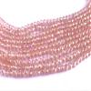 The Design Cart Light Pink Rainbow Tyre/Rondelle Faceted Crystal Beads (8 mm) (1 String) for Jewellery Making, Beading, Embroidery, Art and Craft view 1