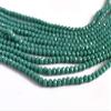 The Design Cart Sea Green Opaque Tyre/Rondelle Faceted Crystal Beads (2 mm) (1 String) for Jewellery Making, Beading, Embroidery, Art and Craft view 1