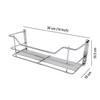 KEEPWELL Stainless Steel Perfume Rack/Shampoo Rack/Bathroom Shelf/Kitchen Rack Shelf/Wardrobe Shelf 14 X 4 view 3