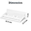 HOKIPO Multifunctional Magic Sticker Series Self Adhesive Bathroom Shelves Stoarge Tray - Soap Dish with Towel Rod Napkin Holder view 2