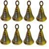 Homeproducts4u Pooja Room Door Bells Size 1 INCH Pack of 8 with Hooks view 1