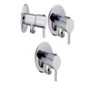 HOMEPRODUCTS4U Stainless Steel Angle Cock (Standard Size, Silver) - Pack of 3 view 1
