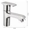 DRIZZLE Pillar Cock Swift Brass Chrome Plated Wash Basin Tap (Standard) view 2