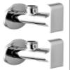 DRIZZLE Brass Swift Angle Valve Stop Cock For Bathroom Taps, Geyser And Wash Basin Connection (Silver, Chrome Finish, 2-Pieces) view 1