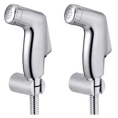 DRIZZLE Penguin Health Faucet with 1 Meter Flexible Tube and Wall Hook (Pack of 2 Pieces)