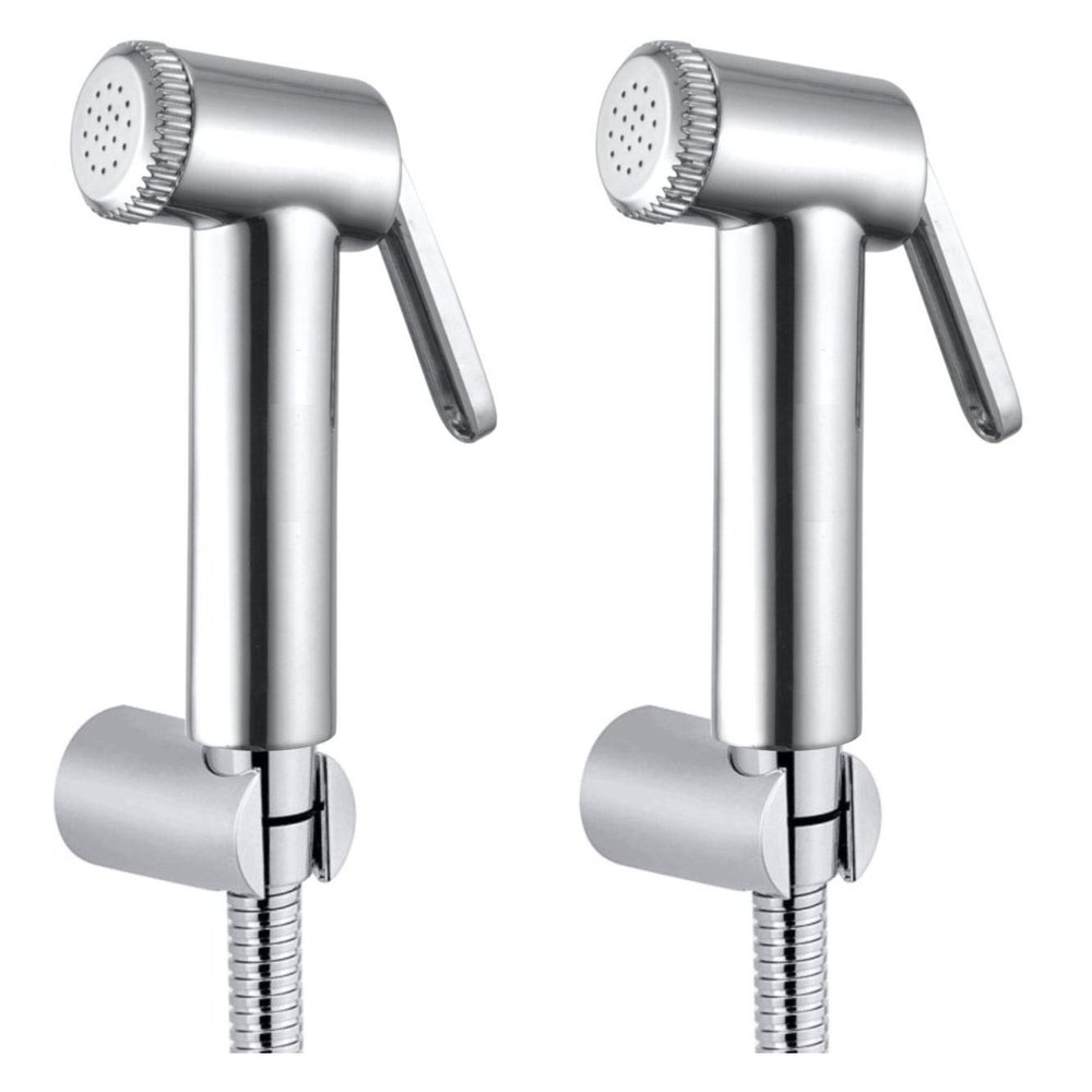 Drizzle Aqua Health Faucet with 1 Meter Flexible Tube and Wall Hook - Set of 2