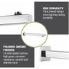 DRIZZLE Square Stainless Steel Bathroom Overhead Shower Arm/Rain Shower Rod (18-Inch, Silver, Chrome Finish, 2-Pieces) view 3