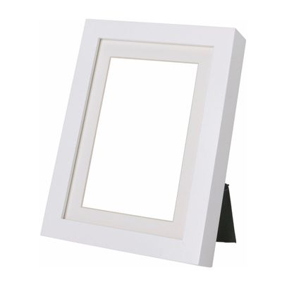 Natraj Studio White Synthatic Wood Stand Mount Photo Fram (5X7X1.25)