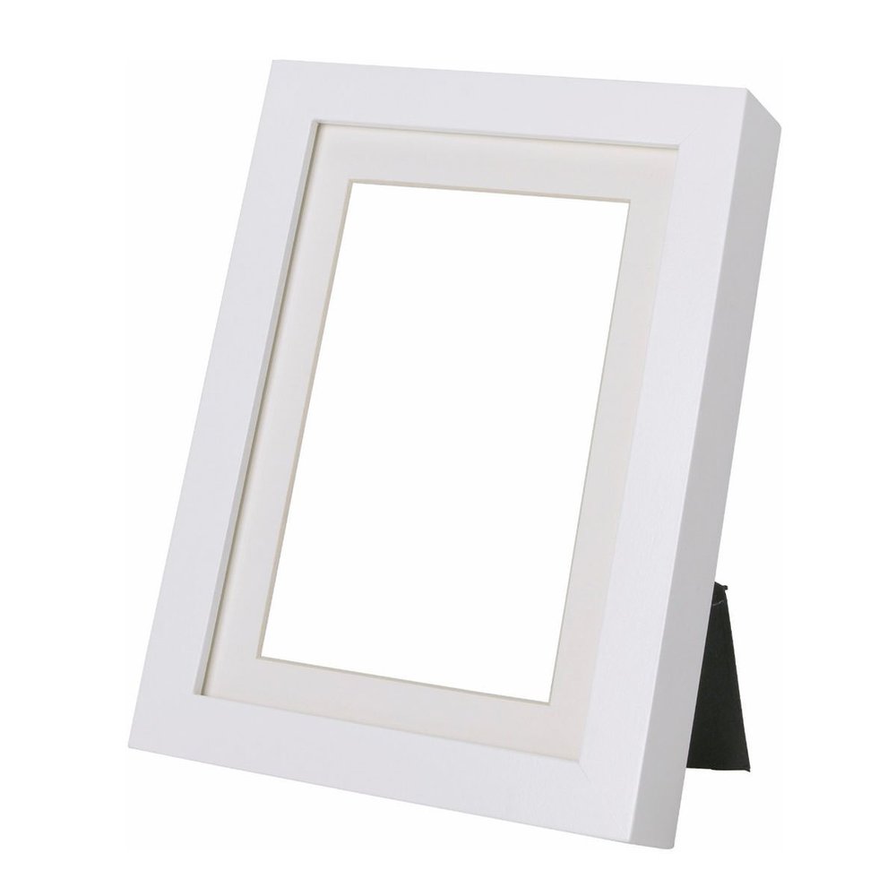 Natraj Studio White Synthatic Wood Stand Mount Photo Fram (5X7X1.25)