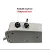 Gadget-Wagon 6 Plug Extension | Individual Switch | Universal Input | 5 Meters Cord Length Power Strip, 240 Volts, White,Socket view 3
