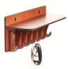 Sehaz Artworks Hooks MDF Key Holder (Size: 25 cm x 11 cm x 0.3 cm, Color: Brown) view 3