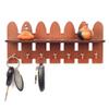 Sehaz Artworks GardenFence-Brown-KeyHolder Wooden Key Holder (7 Hooks) view 2