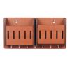 Sehaz Artworks Wooden Key Holder for Home | Key Stand | Key Holder for Wall | Key Chain Holders for Wall (7 Hooks, MDF Brown) view 1