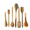 Pebble Crafts Handmade Wooden Cooking Spoons and Serving Spoon Set of 7 | Non Stick Kitchen Utensil Spoon Set view 1