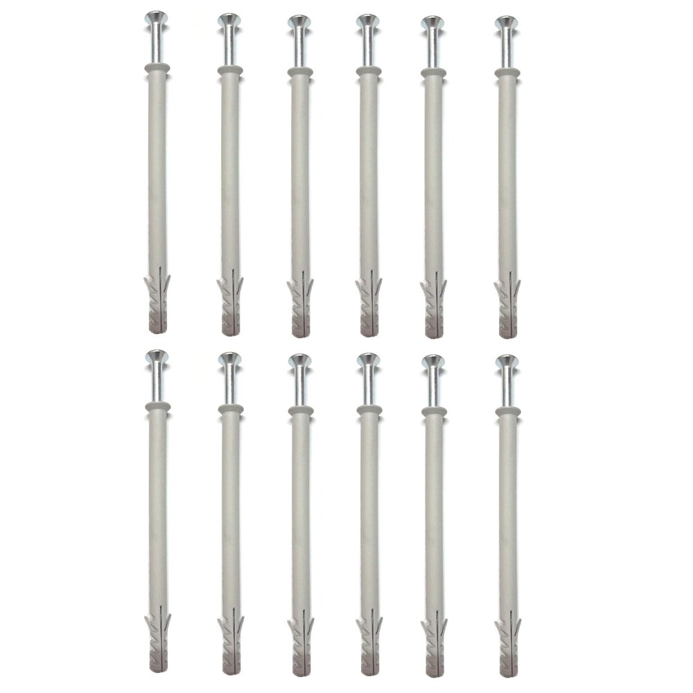 LOVELY Nylon Frame Fixing Anchor with Screw Wall Plug Size 8x100 MM Set of 12
