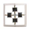 LOVELY KMS 9x9" Inch Square Shape 4 Pcs. Hopper Magnet Available in Multicolor Pack of 1 view 1