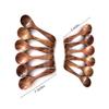 PEBBLECRAFTS Set of Handmade Wooden Spoon and Masala Condiment Spoon (5 inches, 4 inches) -Set of 12 view 2