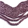 The Design Cart Purple Opaque Tyre/Rondelle Faceted Crystal Beads (6 mm) (1 String) for Jewellery Making, Beading, Embroidery, Art and Craft view 1