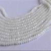 The Design Cart Translucent White Opaque Tyre/Rondelle Shaped Crystal Beads (3 mm) 1 Line for Jewellery Making, Beading, Arts and Crafts and Embroidery. view 1