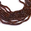 The Design Cart Dark Brown Transparent Tyre/Rondelle Crystal Beads (14 mm) (1 String) for Jewellery Making, Beading, Embroidery, Art and Craft view 1