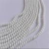 The Design Cart White Opaque Tyre/Rondelle Shaped Crystal Beads (2 mm) 1 Line for Jewellery Making, Beading, Arts and Crafts and Embroidery. view 1