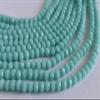 The Design Cart Light Sea Green Opaque Tyre/Rondelle Shaped Crystal Beads (2 mm) 1 Line for Jewellery Making, Beading, Arts and Crafts and Embroidery. view 1