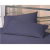 Jaipur Linen Cotton Luxurious Striped 2 Piece Sateen Pillow Cover Set , California King Size 20 Inch x 30 Inch-Dark Blue, 300 GSM view 1