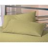 Jaipur Linen Cotton Luxurious Striped 2 Piece Sateen Pillow Cover Set , California King Size 20 Inch x 30 Inch-Golden, 300 GSM view 1