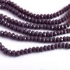 The Design Cart Deep Purple Opaque Tyre/Rondelle Faceted Crystal Beads (2 mm) (1 String) for Jewellery Making, Beading, Embroidery, Art and Craft view 1