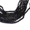 The Design Cart Jet Black Rondelle/Tyre Faceted Crystal Beads (3 mm) 1 String for Jewellery Making, Beading, Arts and Crafts and Embroidery. view 1