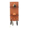Sehaz Artworks Vertical 2-Shelf MDF Key Holder (Size: 25 cm x 11 cm x 0.3 cm, Color: Brown) view 2