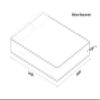 ASIAN HANDLOOM Cotton 300TC Single Size Mattress Protector Bed cover with Zip/Chain ( 72x 35x 2 inch )- 1 PC view 3